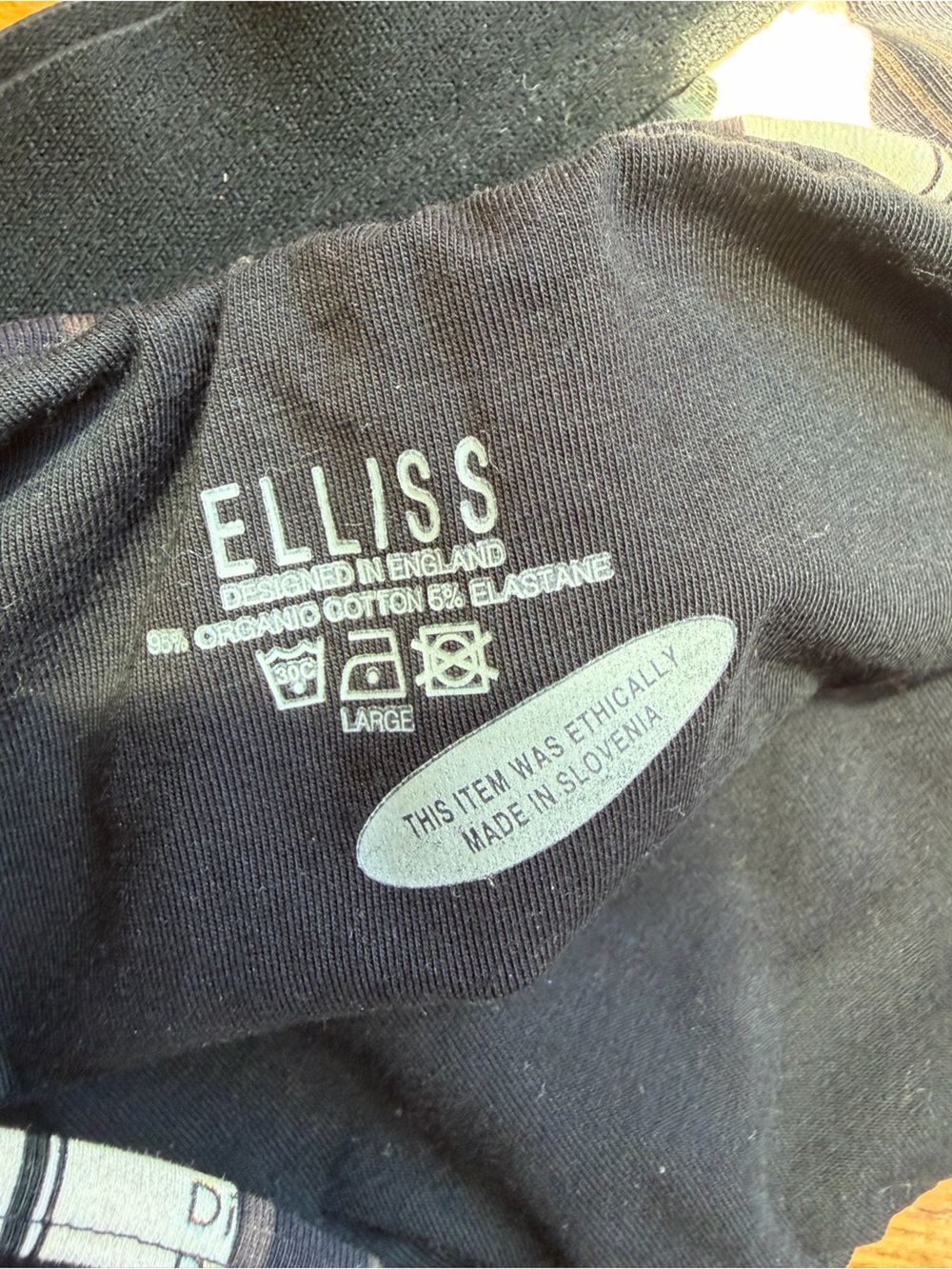 Elliss London Pinstripe Ex Libris Printed Crop Top Size L - Picture 8 of 9